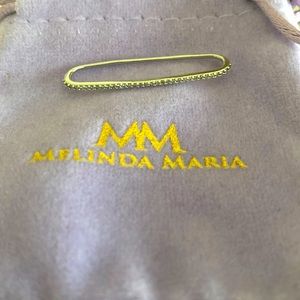 Melinda Maria silver pave crystal ear cuff